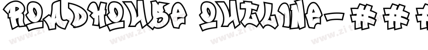 Roadhouse Outline字体转换